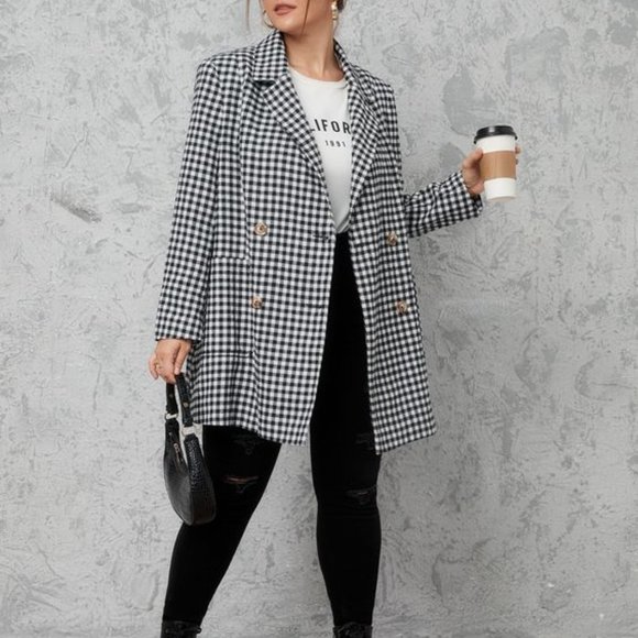 Jessica London Jackets & Blazers - Jessica London Hounds tooth jacket,  26WP